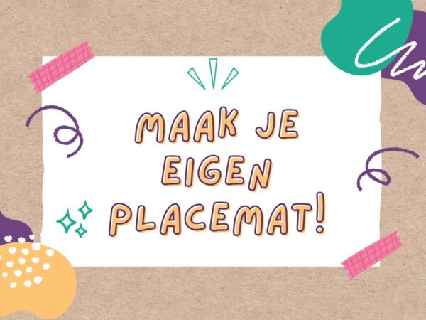 Knutselclub Grou, maak je eigen placemat!